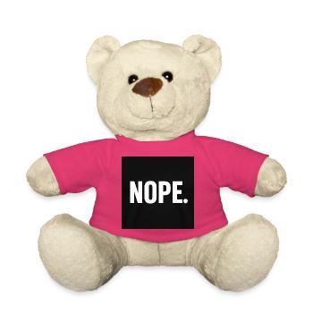 Minimalist NOPE Statement Design - Teddy - Pink - Vorne