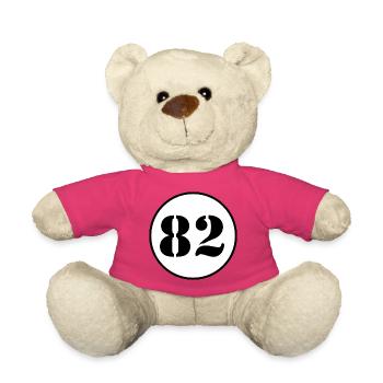 Concept de nombre avec contraste - Nounours - rose - Devant