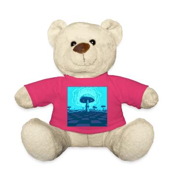 Futuristische blaue psychedelische Pilzszene - Teddy - Pink - Vorne
