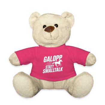 Idée de sac à galop au lieu de bavardage - Nounours - rose - Devant