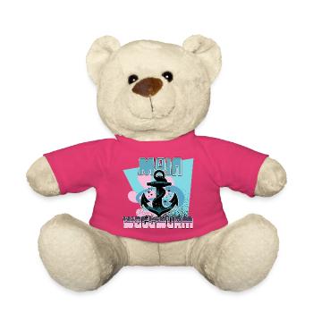 Maritime Anker mit Tau Design - Teddy - Pink - Vorne