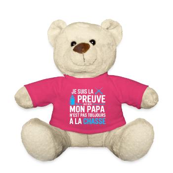 Beweis, dass mein Vater nicht oft jagt T-Shirt - Teddy - Pink - Vorne