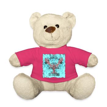 Design océanique des fruits de mer - Nounours - rose - Devant