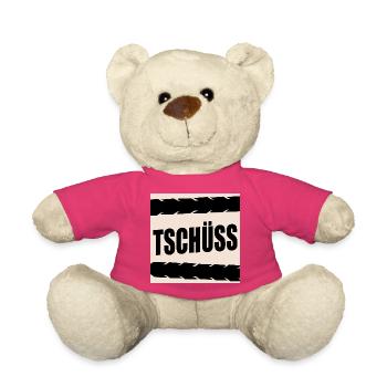 ABSCHIED TSCHÜSS RAD FAHRRADFAHRER - Teddy - Pink - Vorne