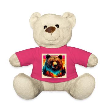 ours - Nounours - rose - Devant