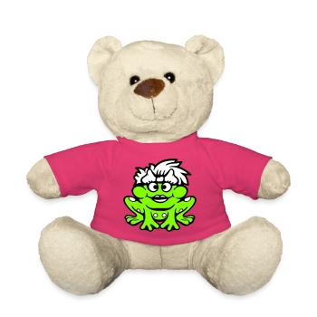 Frosch Frau Hübsch Kröte Lustig Weiblich Mädchen - Teddy - Pink - Vorne