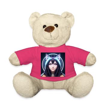 Mystische Neonkatzen-Heldin - Teddy - Pink - Vorne