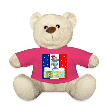 FRANCE J'AI FROID REQUINS - Nounours - rose - Devant