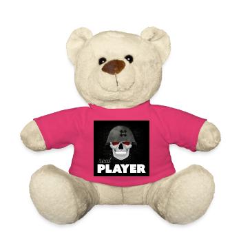 Skull Veteran – Real Player Gaming Helm Design - Teddy - Pink - Vorne