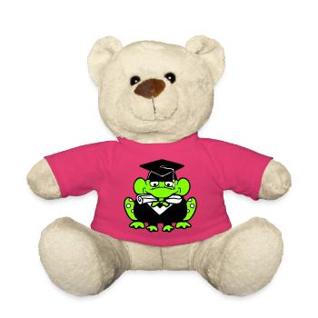 grenouille diplôme d’études secondaires réussi collège mignon - Nounours - rose - Devant