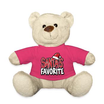 Santa's Favorite – Liebling des Weihnachtsmanns - Teddy - Pink - Vorne