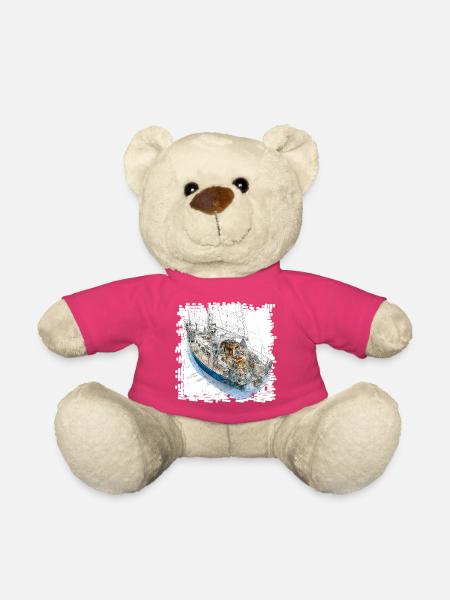 Segelyacht Skizzen Overlay CAD-Design - Teddy - Pink
