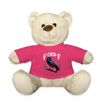 F-CAW-F Krähe – Rabe Sarkasmus Gothic Design - Teddy - Pink - Vorne
