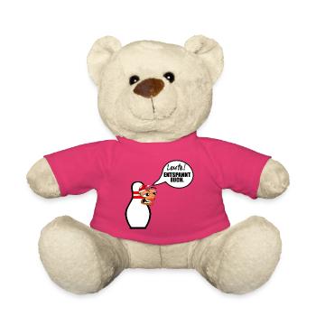 STRESS DE NOËL BOWLING BOWLING BOWLING - Nounours - rose - Devant