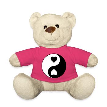 Contraste YinYang du cœur - Nounours - rose - Devant