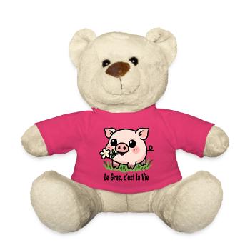 Fett ist Leben - Teddy - Pink - Vorne