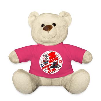1423-SNOW_BUDDIES_4_EVER_rood-lettres - Nounours - rose - Devant
