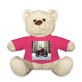 Roulez en hiver - Nounours - rose - Devant