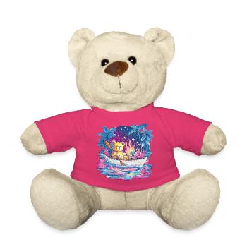 Teddy Boat Dream Sous Le Ciel Étoilé - Nounours - rose - Devant