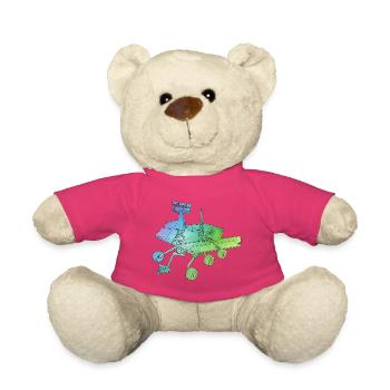 Mars Rover Space Adventure on the Red Planet - Teddy Bear - pink - Front