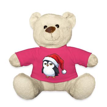Süßer grumpy Pinguin Cartoon Weihnachten lustig - Nounours - rose - Devant