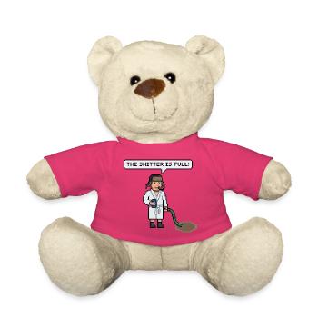 Motif de Noël drôle pour un joli cadeau - Nounours - rose - Devant