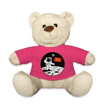 Astronaute Normand Fierté Normandie Humour Spatial - Nounours - rose - Devant