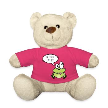 Küss mich Frosch Cartoon - Teddy - Pink - Vorne