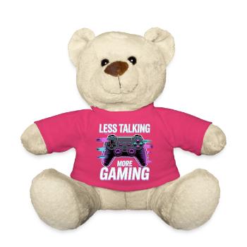 Weniger Reden Mehr Gaming - Teddy - Pink - Vorne