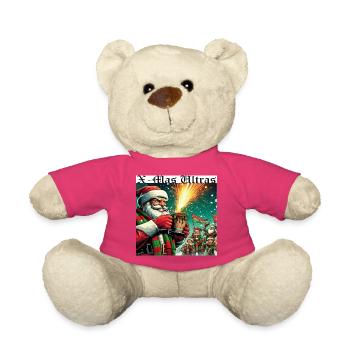 X-Mas Ultras Fireworks Santa - Teddy Bear - pink - Front