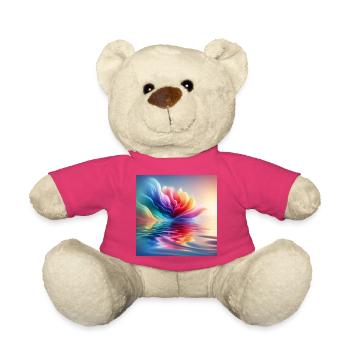Abstrakte Blumenwellen 1 - Teddy - Pink - Vorne