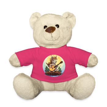Guitariste de Moonlight Donkey - Nounours - rose - Devant