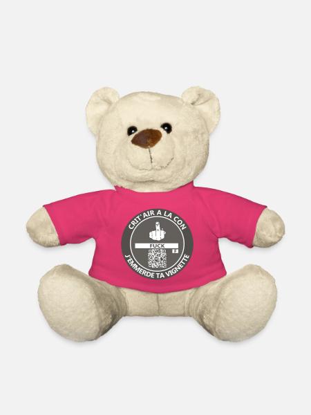 Blöder Crit'air-Aufkleber - Teddy - Pink