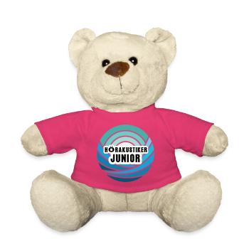 Hörakustiker Junior Nachfolger Sohn Kind Junge - Teddy - Pink - Vorne