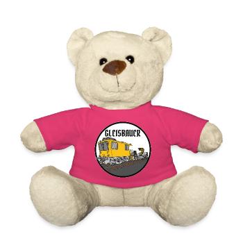 Constructeur de véhicules de travaux sur piste GAF - Nounours - rose - Devant