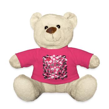 Japanische Berglandschaft mit Fuji und Sonne - Teddy - Pink - Vorne