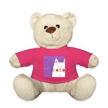 Cat lover - Teddy Bear - pink - Front