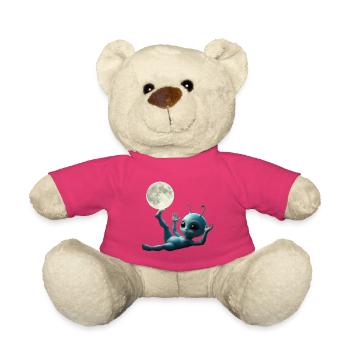 Bébé extraterrestre au décollage - Nounours - rose - Devant