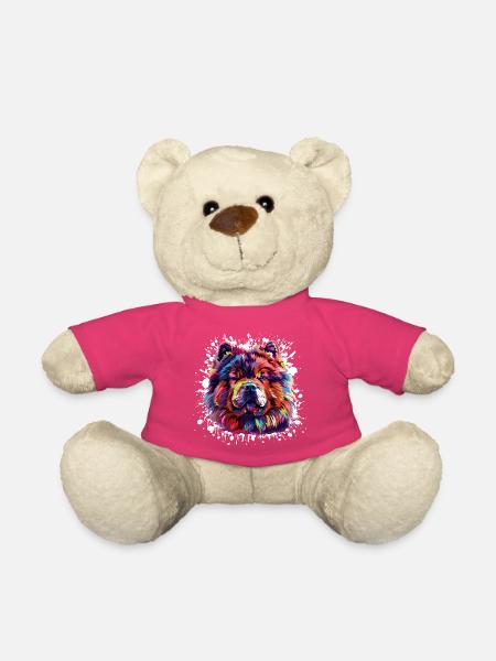 Dog Hundeporträt - Teddy - Pink
