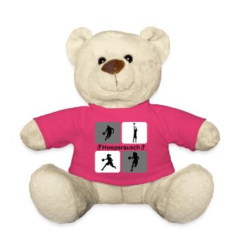 Dynamique des silhouettes de basketball - Nounours - rose - Devant