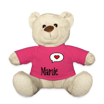 Mamie Grand-mère - Nounours - rose - Devant