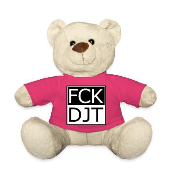 Provokante Blocktypografie Protest - Teddy - Pink - Vorne