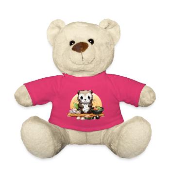 Otter Sushi Fest - Teddy Bear - pink - Front