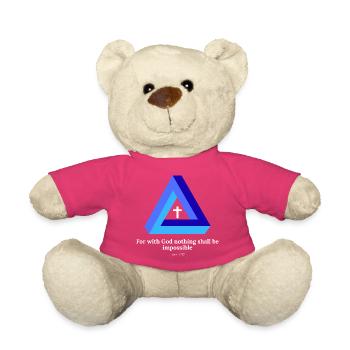 For with God nothing shall be impossible. Luke - Teddy - Pink - Vorne