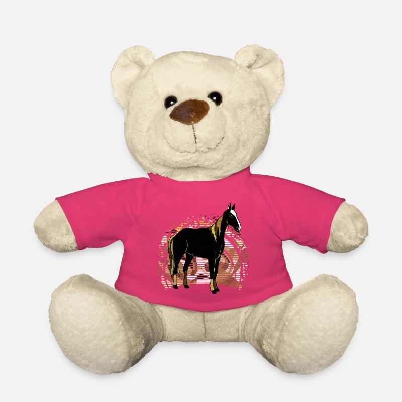 Cheval - Nounours - rose
