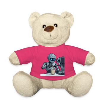 8 Le Robot Barista - Nounours - rose - Devant