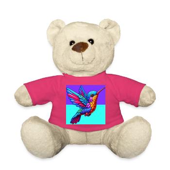 colibri - Nounours - rose - Devant