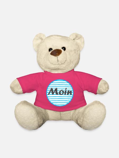 Moin - Gruß aus Norddeutschland - Teddy - Pink