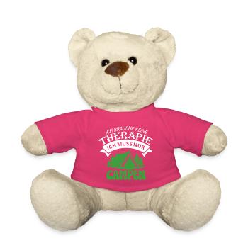 Ich brauche keine Therapie - Camping - Teddy - Pink - Vorne