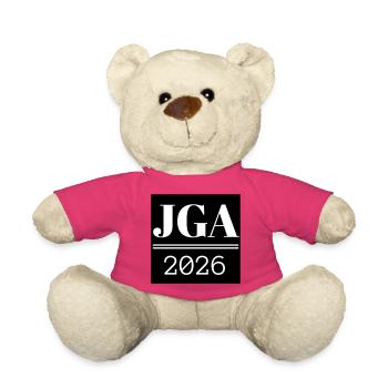 Chemise d’enterrement de vie de garçon - Nounours - rose - Devant